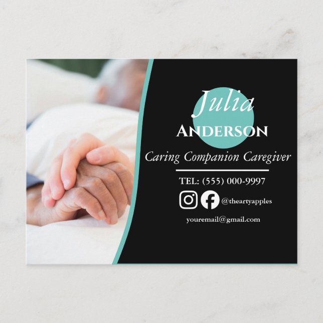 Caring Assion Caregiver vykort (Framsida)