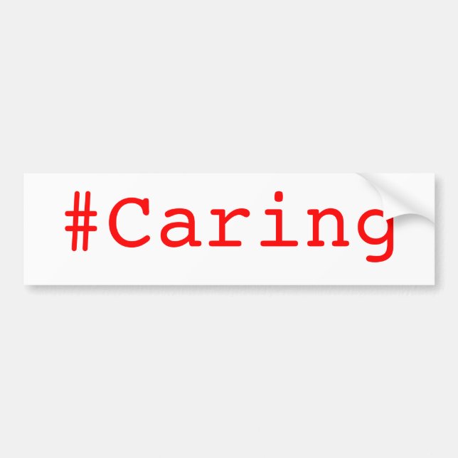 #Caring bildekal (Framsidan)