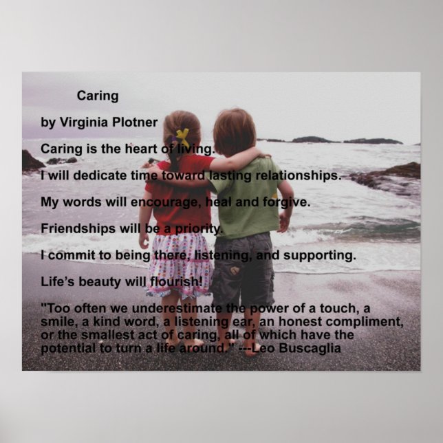 Caring by Virginia Plotner Poster (Framsidan)
