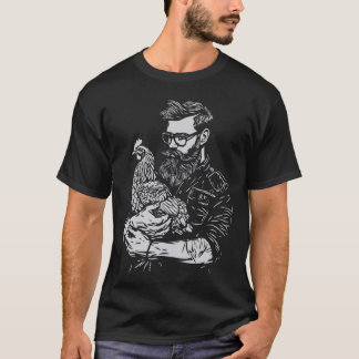 Caring Farmer med Chicken T-Shirt