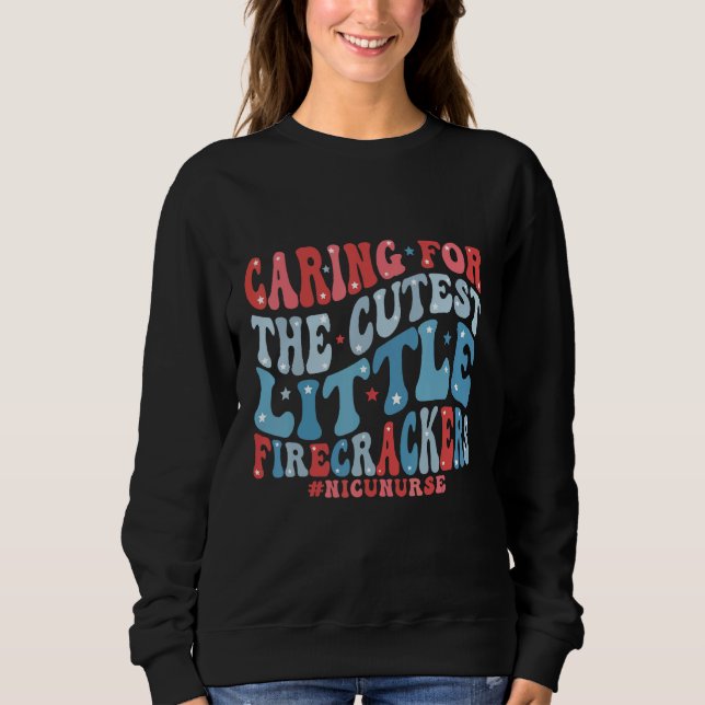 Caring For The Cutest Little Firecrackers Nicu Nur T Shirt (Framsida)