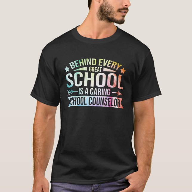 Caring School Counselor T Shirt (Framsida)