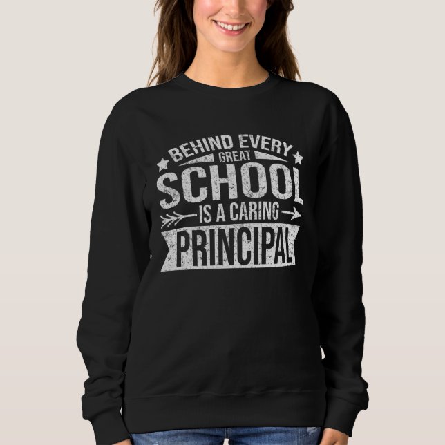 Caring School Principal T Shirt (Framsida)