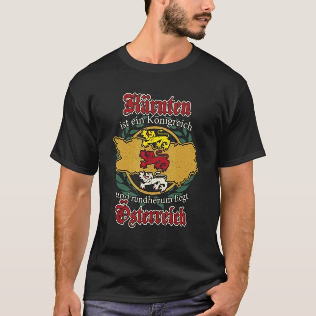 Carinthia Austria Klagenfurt hiking traditional co T Shirt (Framsida)