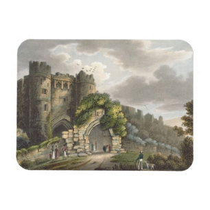 Carisbrook slott, från 'islen av wighten Illustr Magnet
