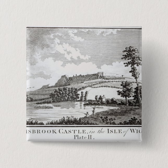 Carisbrook slott, i islen av wighten knapp (Framsida)