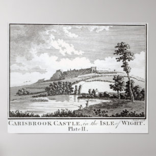 Carisbrook slott, i islen av wighten poster