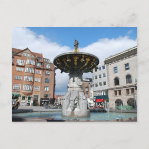 Caritas väl fontänKöpenhamn Danmark Vykort