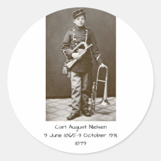 Carl August Nielsen 1879 Runt Klistermärke