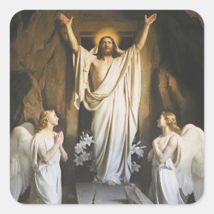 Carl Blochs återgång, Religiösa Art Fyrkantigt Klistermärke