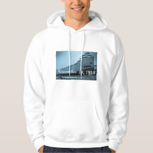 Carl D. Bradley med besättningnamn (blåttSepia) Sweatshirt Med Luva