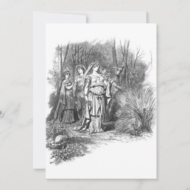 Carl Emil Doepler - Frigg as Ostara Inbjudningar (Framsida)