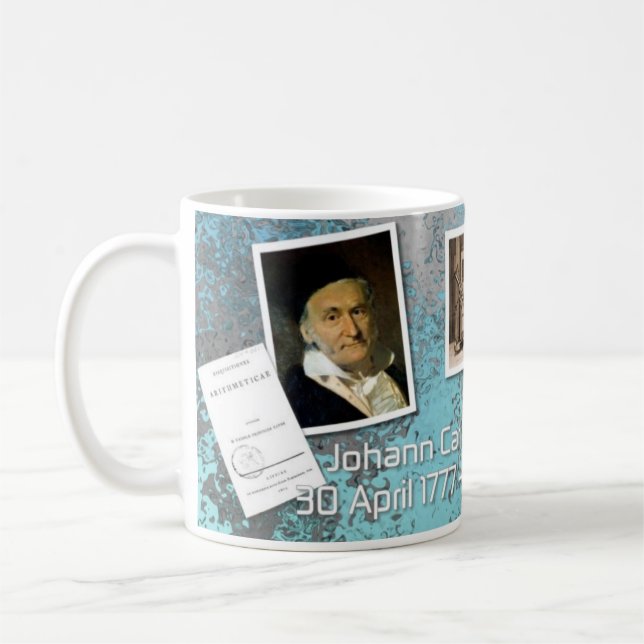 Carl F. Gauss Råna för Mathälskare Kaffemugg (Vänster)