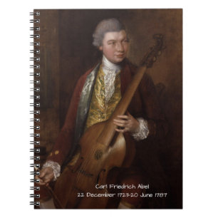 Carl Friedrich Abel Anteckningsbok Med Spiral