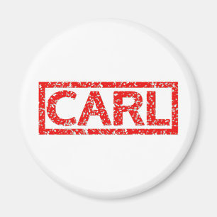 Carl frimärke magnet