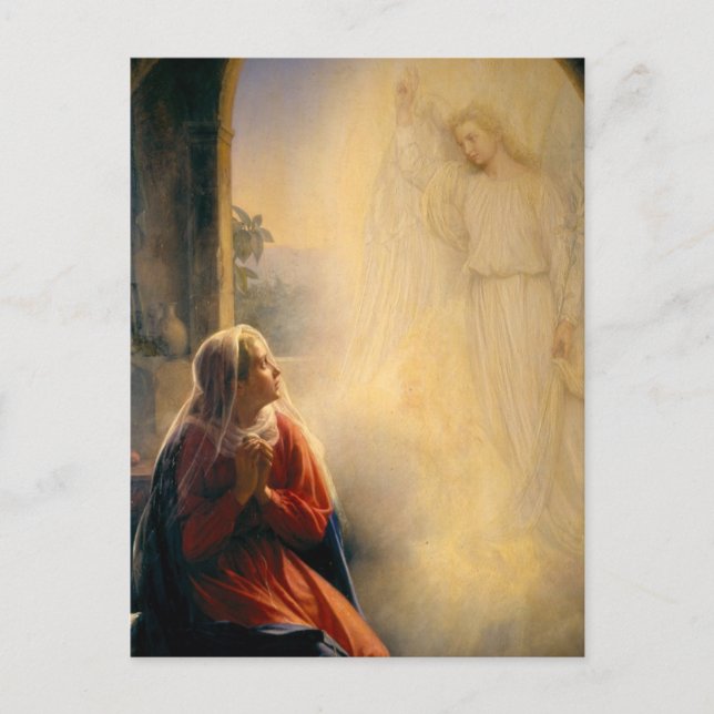 Carl Heinrich Bloch - Annunciation Vykort (Framsida)