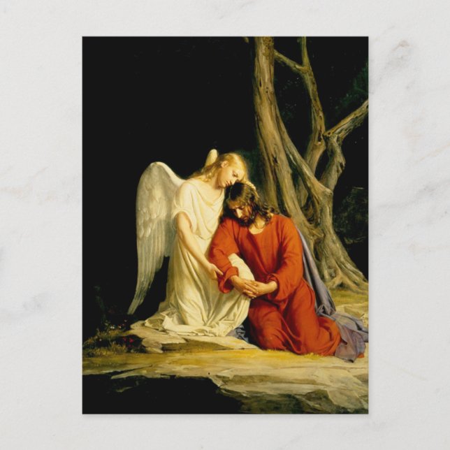 Carl Heinrich Bloch - Gethsemane Vykort (Framsida)