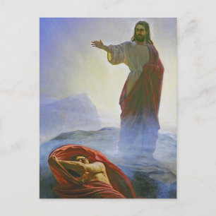 Carl Heinrich Bloch - Jesus Tempted GC Vykort