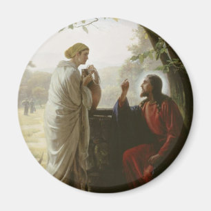 Carl Heinrich Bloch - kvinna på brunnen Magnet
