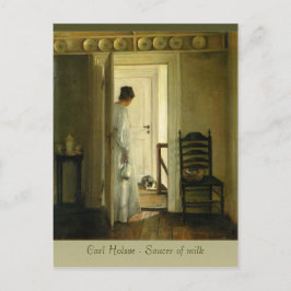 Carl Holsøe Saucer of Mjölk CC0569 Postcard Vykort