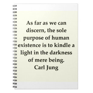 Carl Jung citationstecken Anteckningsbok