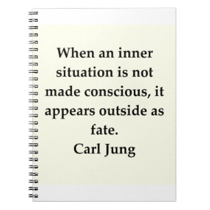 Carl Jung citationstecken Anteckningsbok Med Spiral