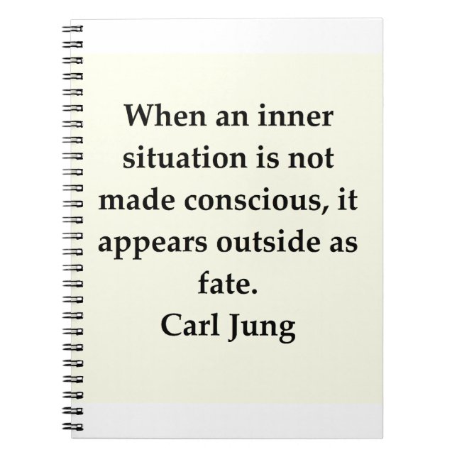 Carl Jung citationstecken Anteckningsbok Med Spiral (Framsidan)