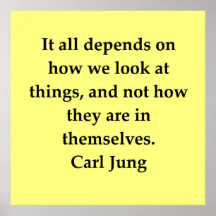 Carl Jung citationstecken Poster