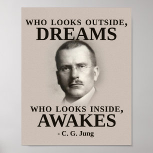 Carl Jung Inspirational Quote Poster