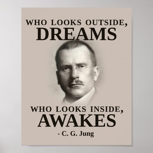 Carl Jung Inspirational Quote Poster (Framsidan)