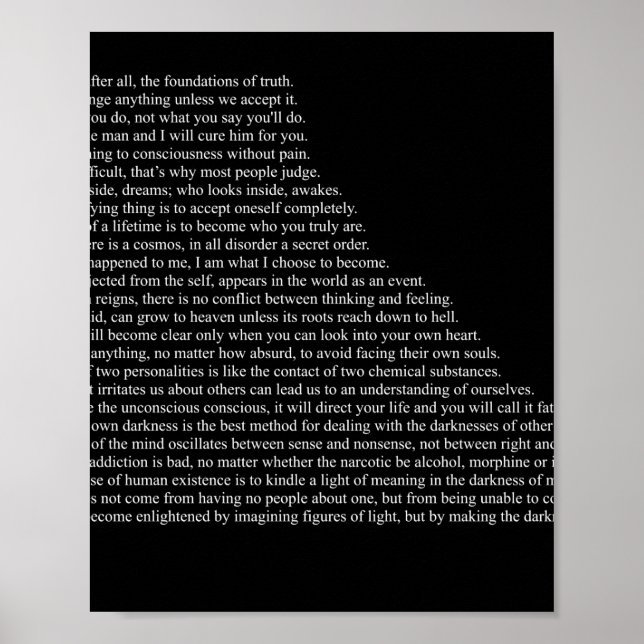 Carl Jung Quotes Poster (Framsidan)