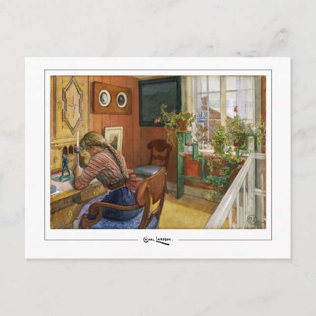 Carl Larsson #10 - Finkonst Postkort Vykort (Framsida)
