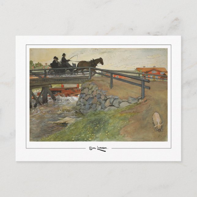 Carl Larsson #134 - Fine Art Postcard Vykort (Framsida)