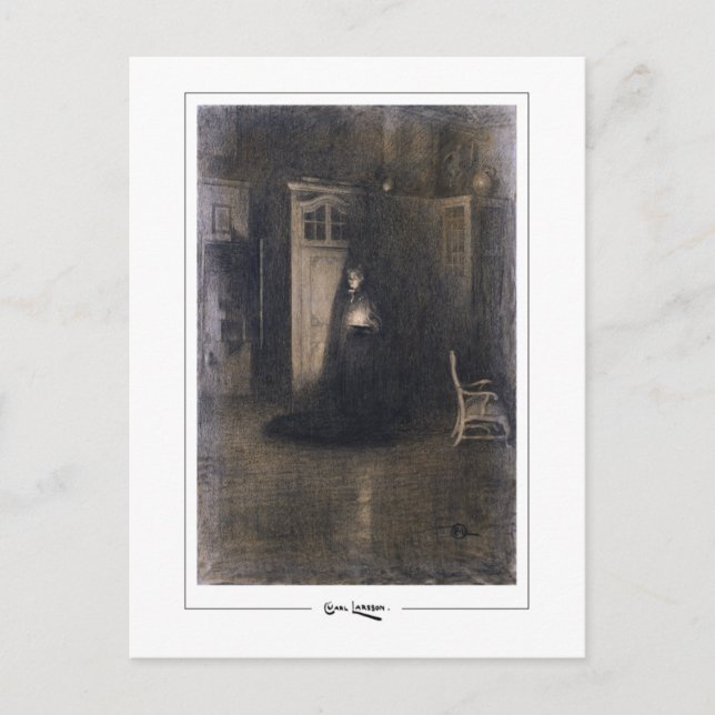 Carl Larsson #197 - Fine Art Postcard Vykort (Framsida)