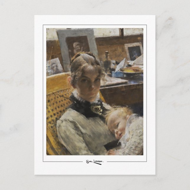 Carl Larsson #265 - Fine Art Postcard Vykort (Framsida)