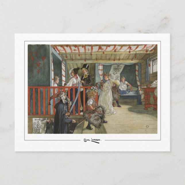 Carl Larsson #26 - Fine Art Postcard Vykort (Framsida)