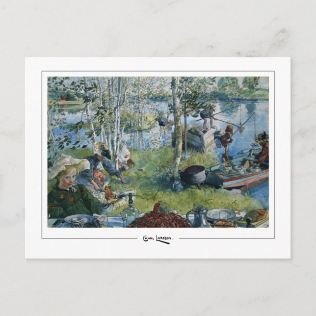 Carl Larsson #273 - Finkonst vykort (Framsida)