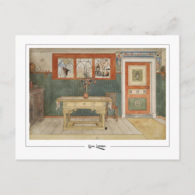 Carl Larsson #285 - Fine Art Postcard Vykort (Framsida)