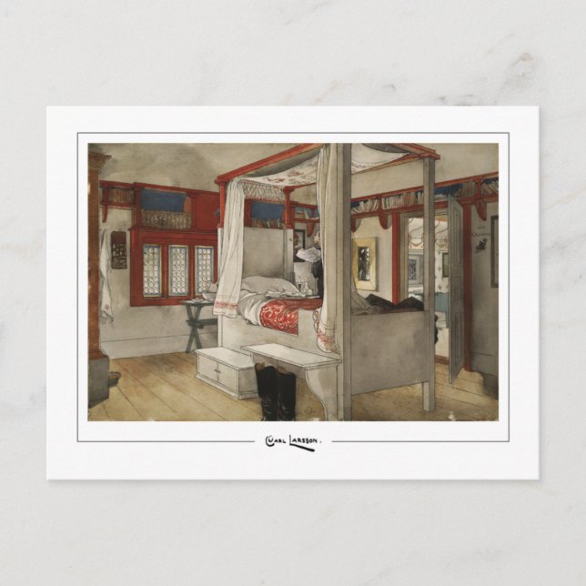 Carl Larsson #303 - Fine Art Postcard Vykort (Framsida)