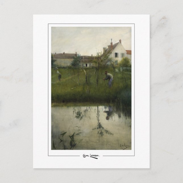 Carl Larsson #350 - Finkonst vykort (Framsida)