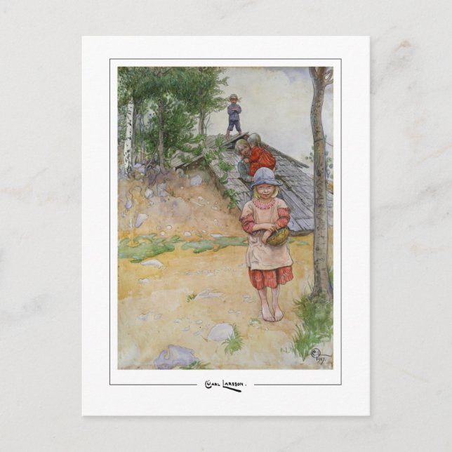 Carl Larsson #352 - Fine Art Postcard Vykort (Framsida)