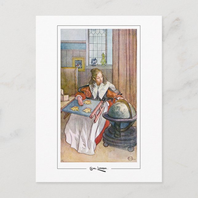 Carl Larsson #47 - Fine Art Postcard Vykort (Framsida)