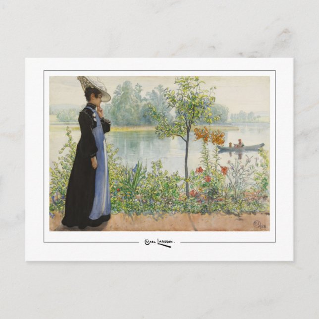 Carl Larsson #77 - Fine Art Postcard Vykort (Framsida)