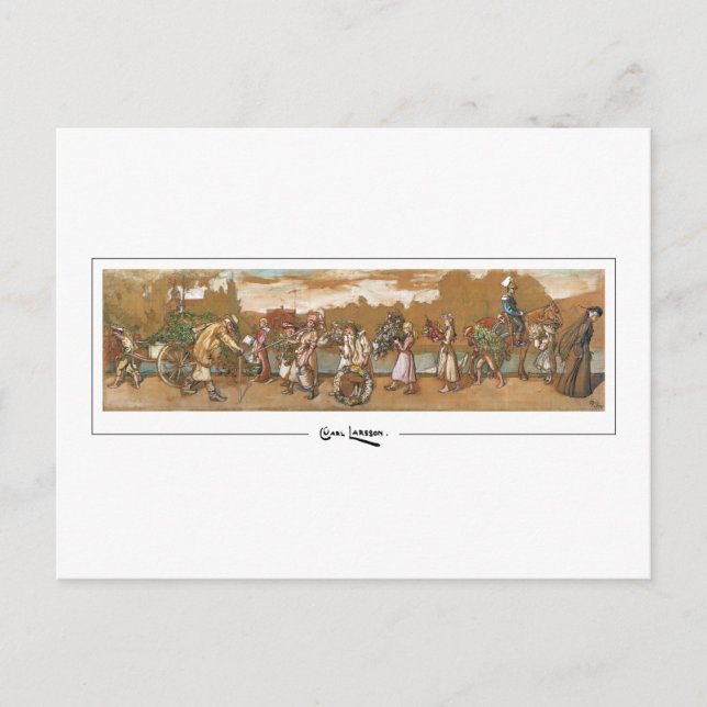 Carl Larsson #89 - Fine Art Postcard Vykort (Framsida)