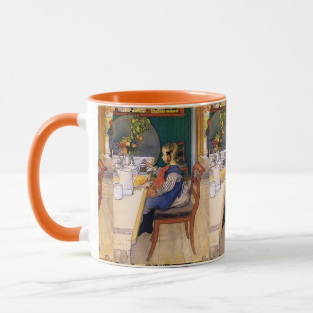 Carl Larsson A Late Riser's Miserable Breakfast Mugg (Vänster)