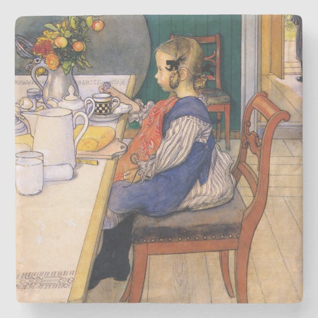 Carl Larsson A Late Risers Miserable Breakfast Stenunderlägg (Framsidan)