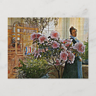Carl Larsson art: Azalea Vykort
