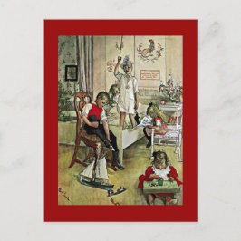 Carl Larsson art: julmorgon Helg Vykort