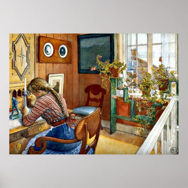 Carl Larsson art - korrespondens Poster (Framsidan)