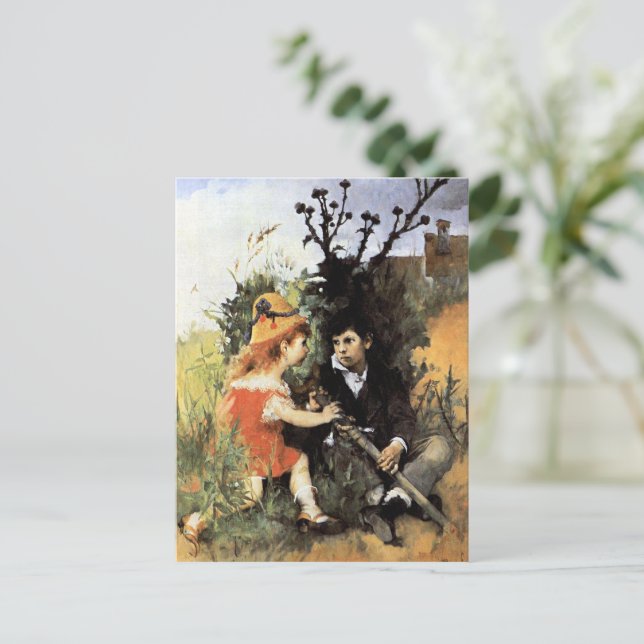 Carl Larsson artwork, Clair Obscur,  Vykort (Stående Fram)